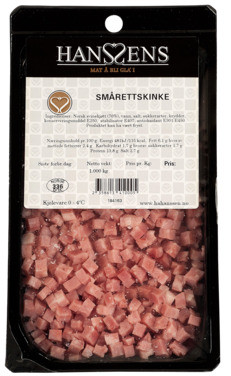 Smårettskinke Ternet Pk Hanssens