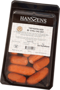 Tapaspølser m/Chili & Ost Hanssens
