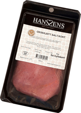 Oksekjøtt Salt Kokt Ca 250g Hanssens