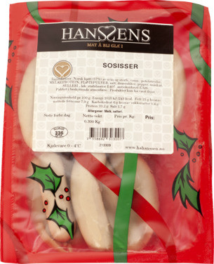Sosisser Ca.500g Fr Hanssens