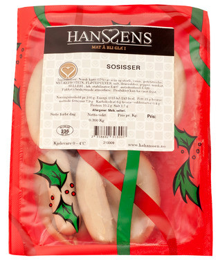 Sosisser Ca.500g Fr Hanssens