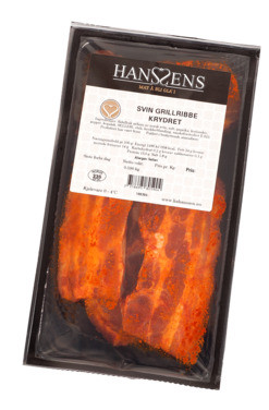 Svin Grillribbe Krydret Hanssens