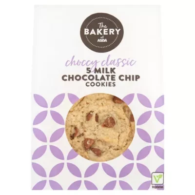 ASDA 5 Milk Chocolate Chip Cookies