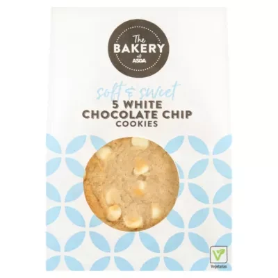 ASDA White Chocolate Chip Cookies 5pk