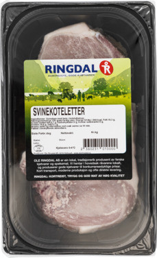 Svinekoteletter 4 Pk Atmos Ringdal