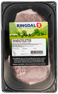 Svinekoteletter 4 Pk Atmos Ringdal