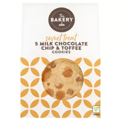 ASDA Milk Chocolate Chip & Toffee Cookies 5pk