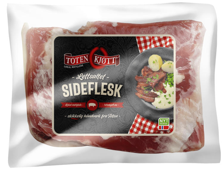 Lettsaltet Sideflesk Toten Kjøtt