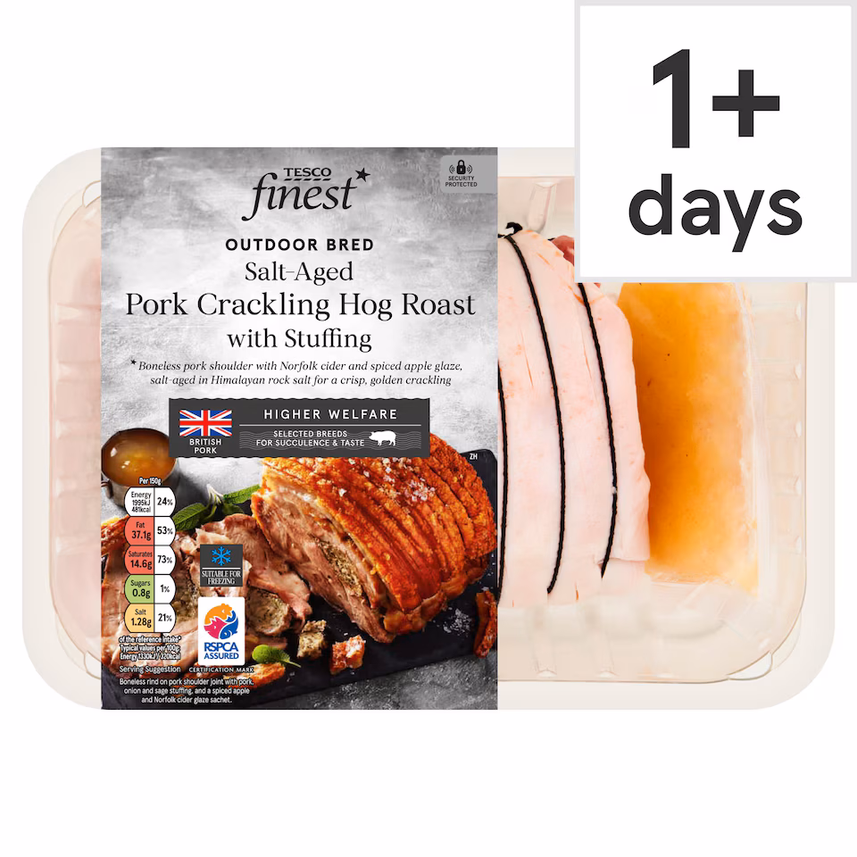 Tesco Finest Salt Aged Pork Crackling Hog Roast with Stuffing 1.3 - 1.6kg