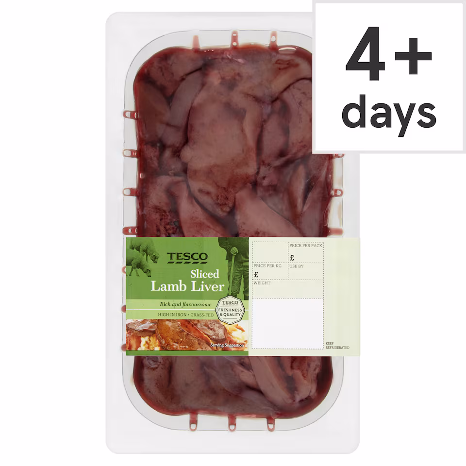 Tesco Lamb Sliced Liver
