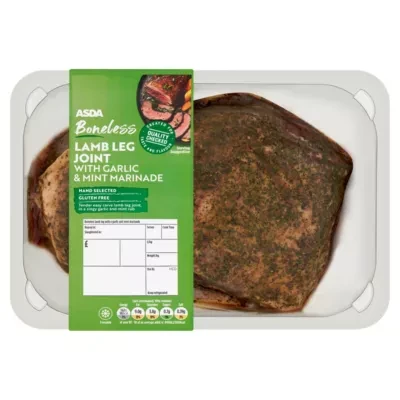 ASDA Boneless Lamb Leg Joint with Garlic & Mint Marinade