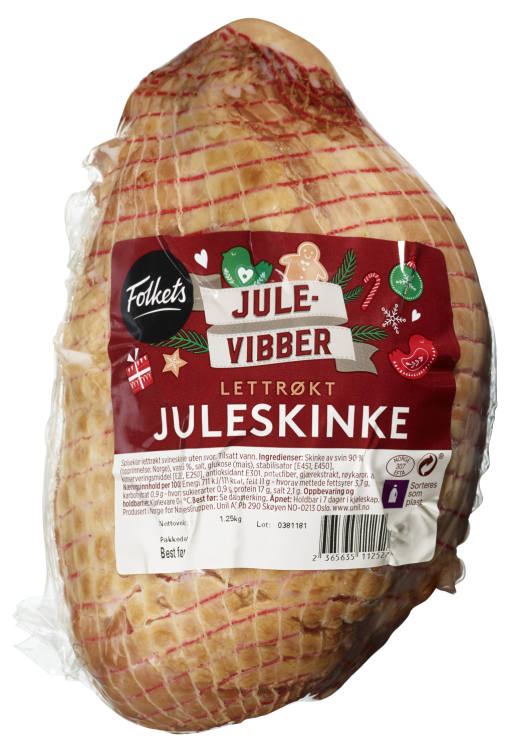 Juleskinke Lettrøkt Ca1kg Folkets