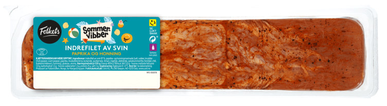 Svin Indrefilet Paprika/honning ca 500g Folkets