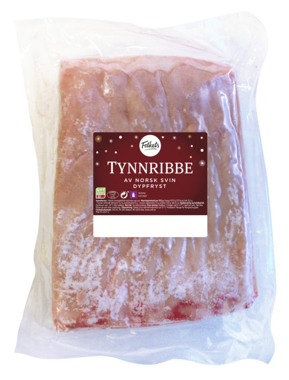 Svin Tynnribbe ca 3,2kg Folkets