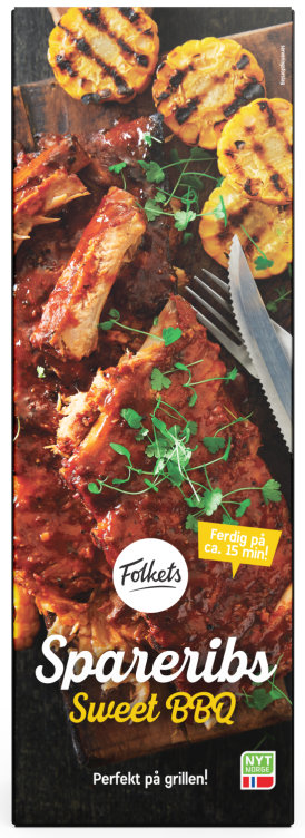 Spareribs Sweet Bbq Ca600g Stekt Perfekt
