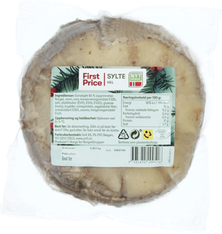Sylte hel Rund Ca900g First Price