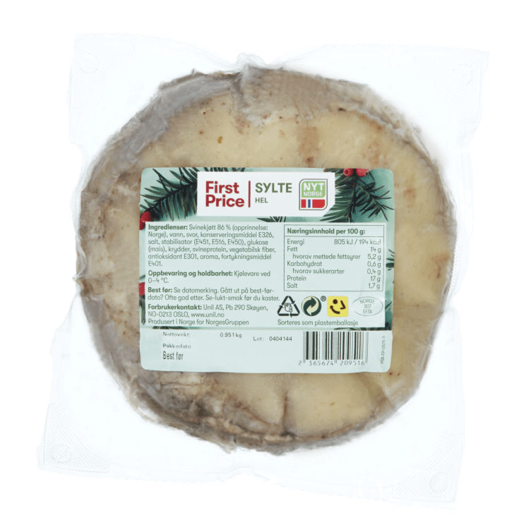 Sylte hel Rund Ca900g First Price