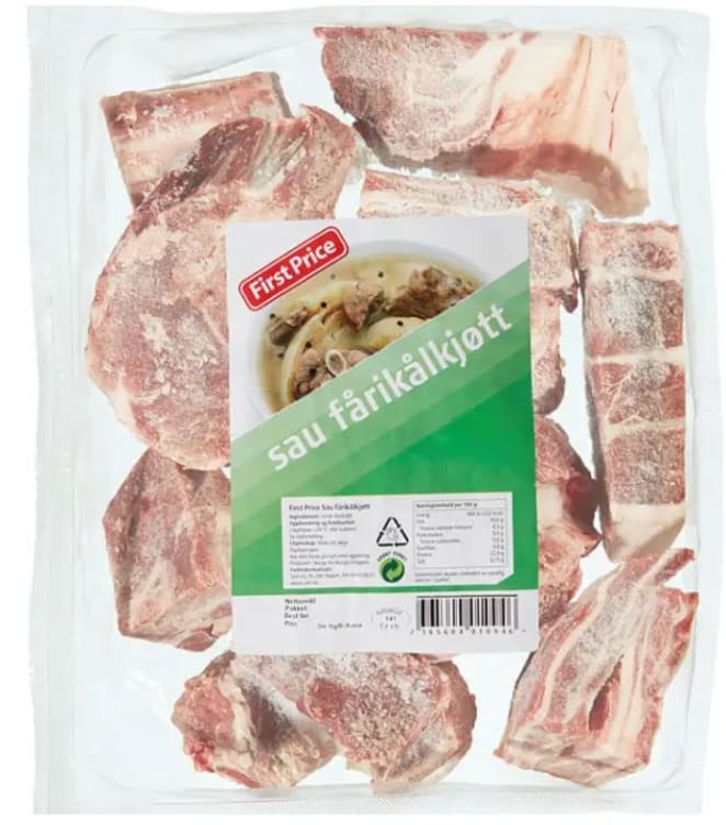 Fårikålkjøtt Av Sau Ca1kg First Price