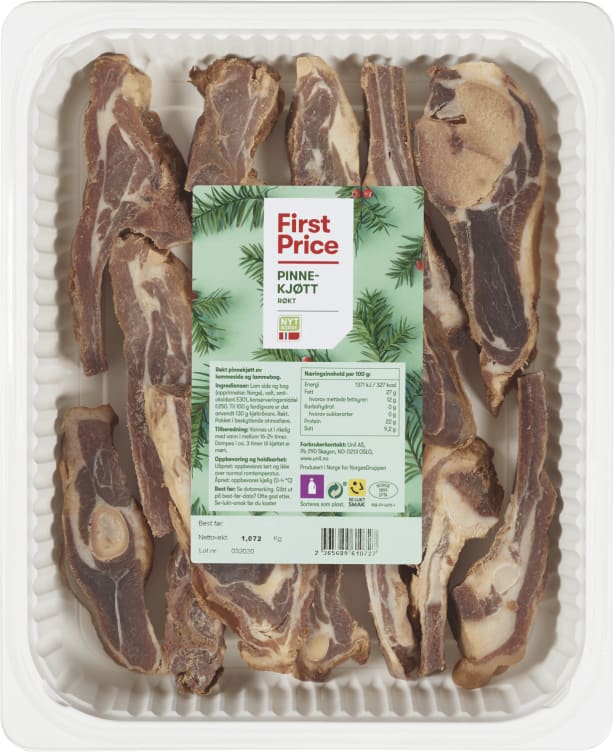 Pinnekjøtt Røkt Ca1kg First Price