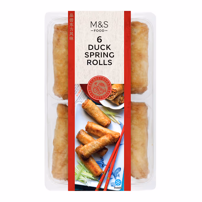 M&S 6 Duck Spring Rolls