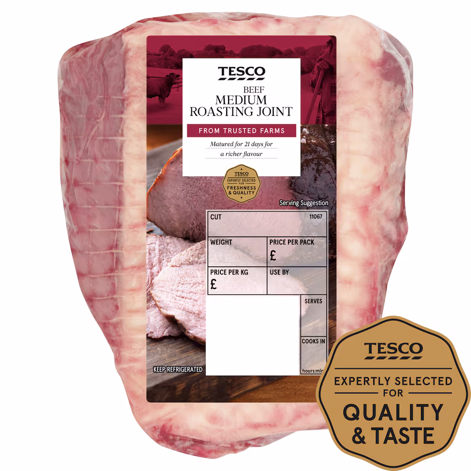 Tesco British Beef Medium Roasting Joint