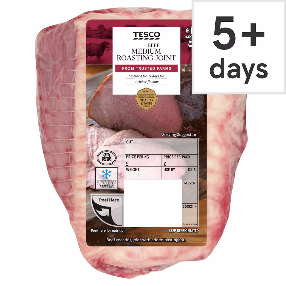 Tesco British Beef Medium Roasting Joint