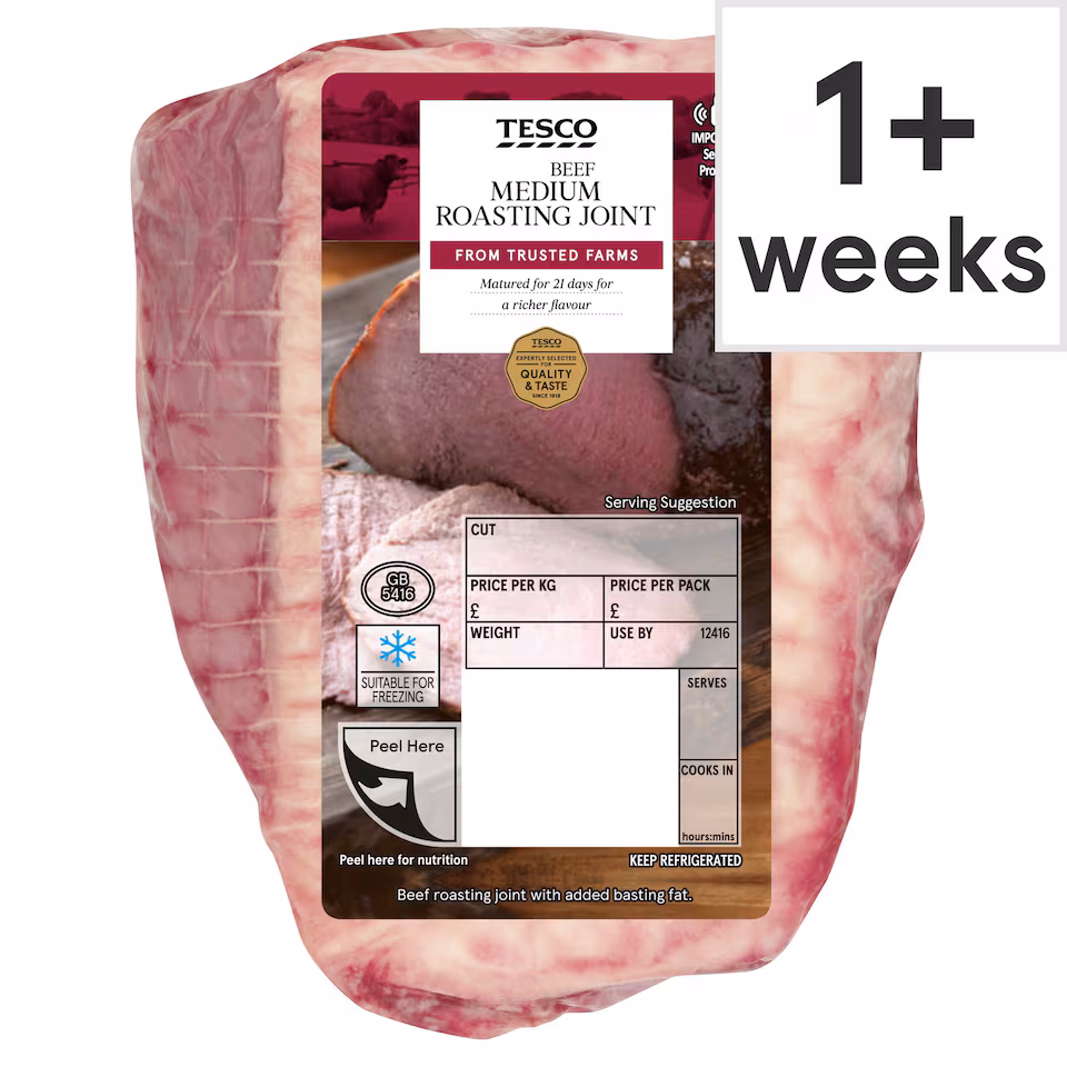 Tesco British Beef Medium Roasting Joint