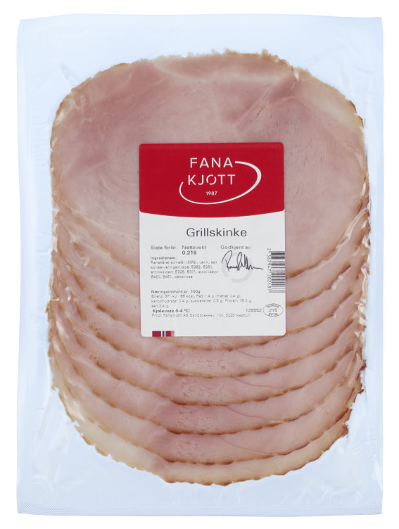 Grillskinke Ca150g Fana Kjøtt