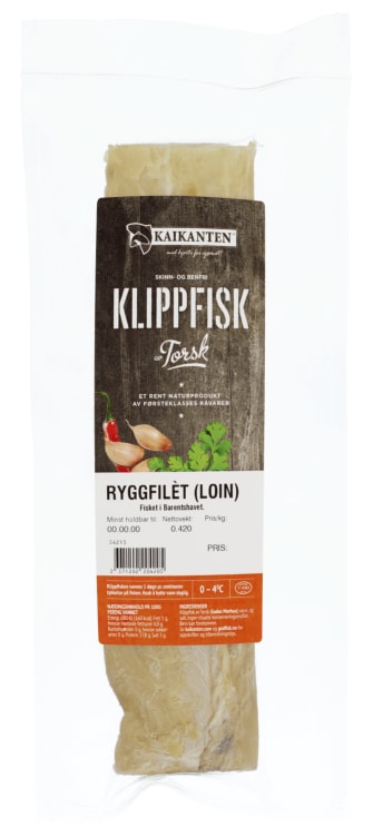 Klippfisk Loin Ca375g Kaikanten