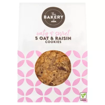 The BAKERY at ASDA The Bakery 5 Oat and Raisin Cookies