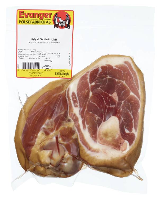 Svineknoke Røkt Kuttet Ca350g Evanger