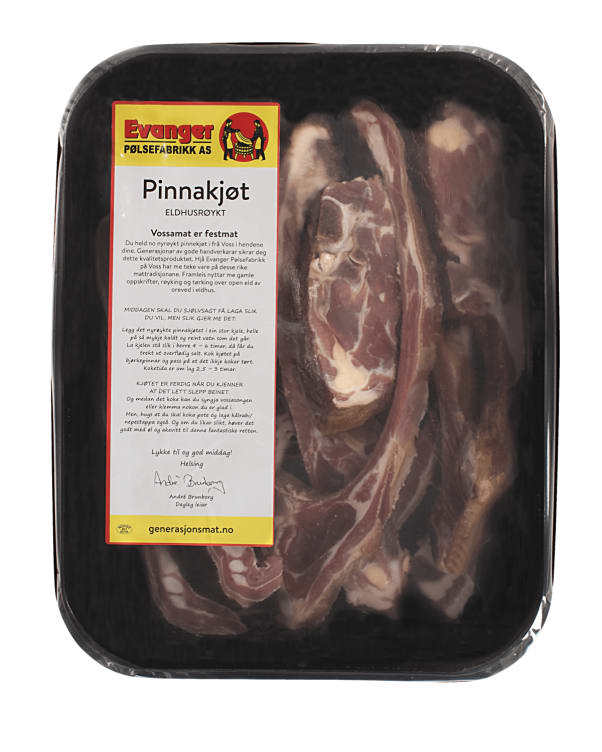 Pinnekjøtt Eldhusrøykt Ca1,8 Kg Evanger