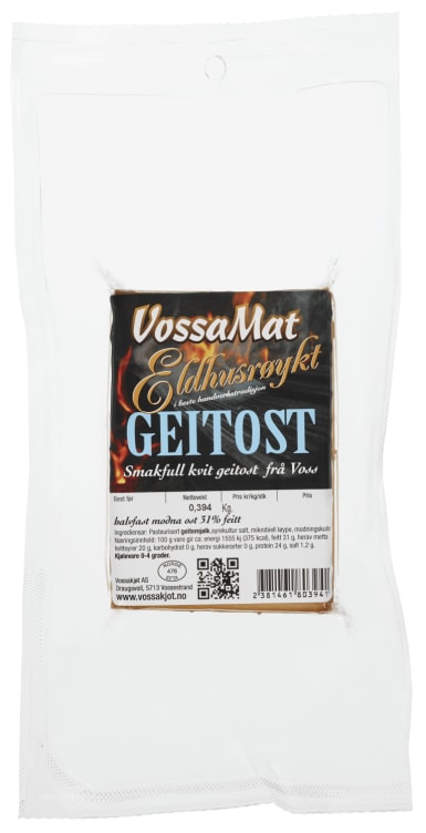 Geitost Eldhusrøykt Ca400g Vossamat