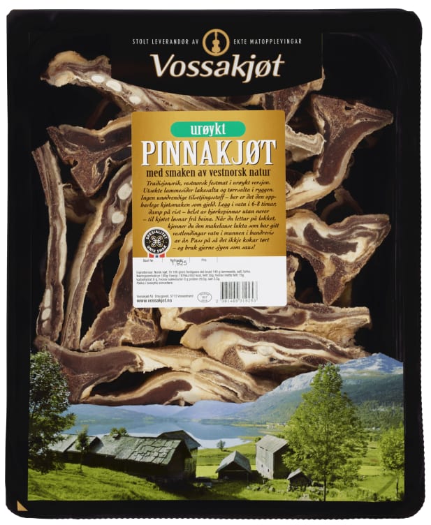 Pinnekjøtt Urøkt Ca1,8kg Vossakjøt