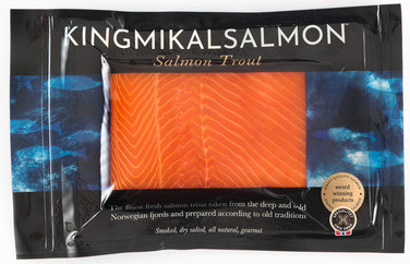 Mikals Fjordørret Einerrøkt i Skiver Ca 150g Vv King Mikal Salmon