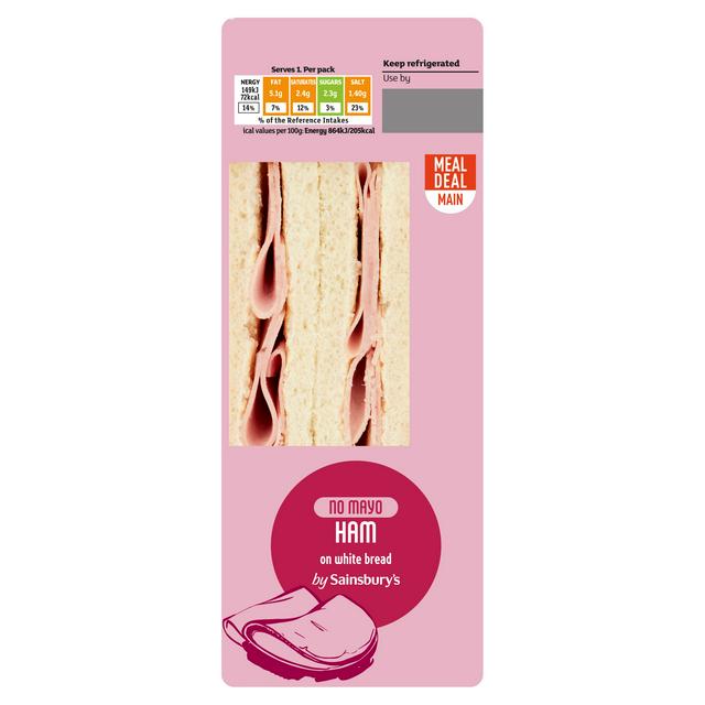 Sainsbury's Ham Sandwich, No Mayo