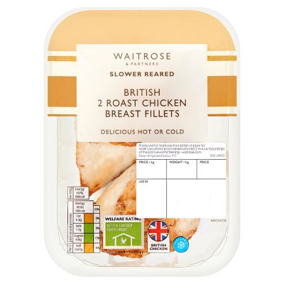 Waitrose Cooked Roast Chicken Breast Fillets 2