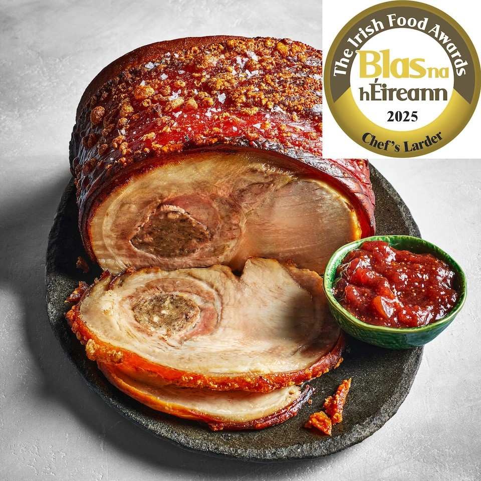 48. Tesco Finest Salt Aged Crackling Pork Noisette with Stuffing 2.3 - 2.7kg (Serves 8)