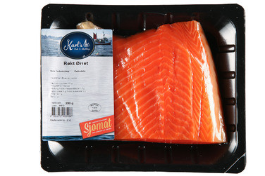 Røkt Ørret i Bit 400g Karls Fisk & Skalldyr