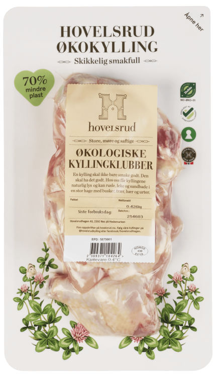 Kyllingklubber Økologisk Ca475g Hovelsrud