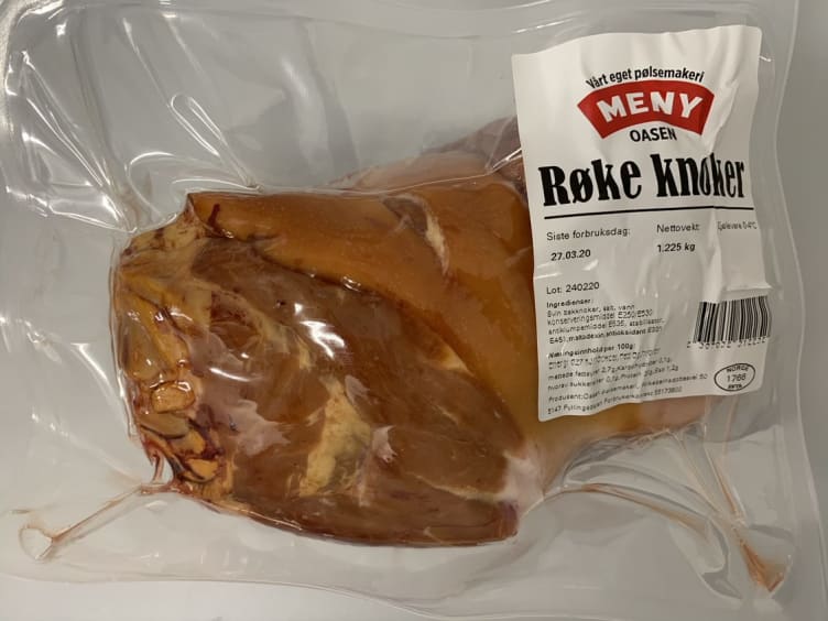 Røkeknoker Ca1kg Meny Oasen Pølsemakeri