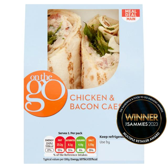 Sainsbury's On the Go Chicken & Bacon Caesar Wrap