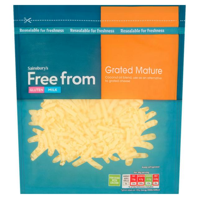 Sainsbury's Free From Grated Mature 200g