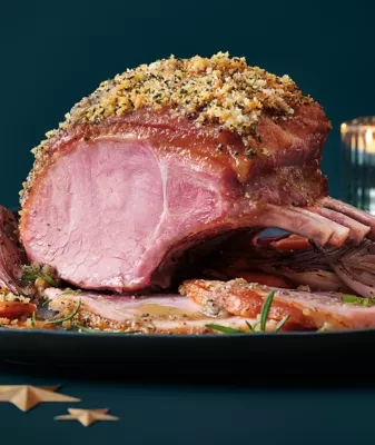 Exceptional by ASDA Cured Rack of Pork with Truffle Butter & Parmesan Crumb (Typically 1.6kg)