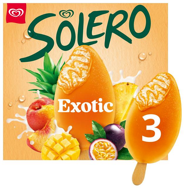 Wall's Solero Exotic Ice Cream Lollies 3x90ml