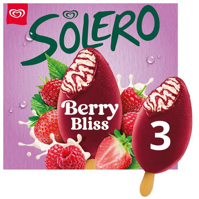 Solero Red Berries Ice Cream 3x90ml