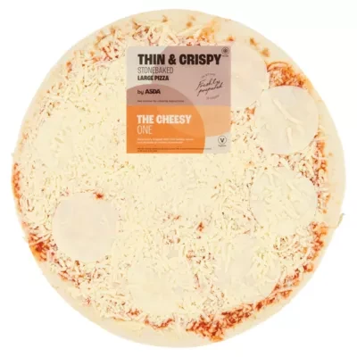 ASDA The Cheesy One Large Thin & Crispy Pizza 607g