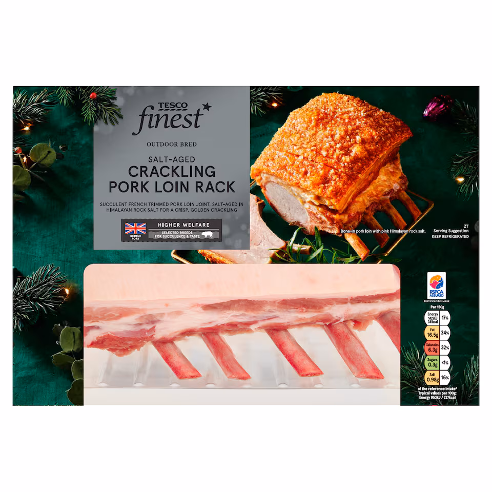 Tesco Finest Salt Aged French Trimmed 5 Bone Loin Rack