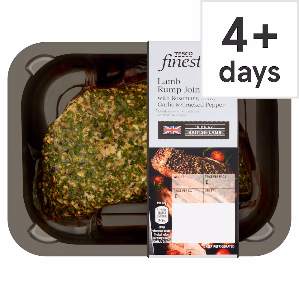 Tesco Finest Lamb Rump Joint With Rosemary & Mint