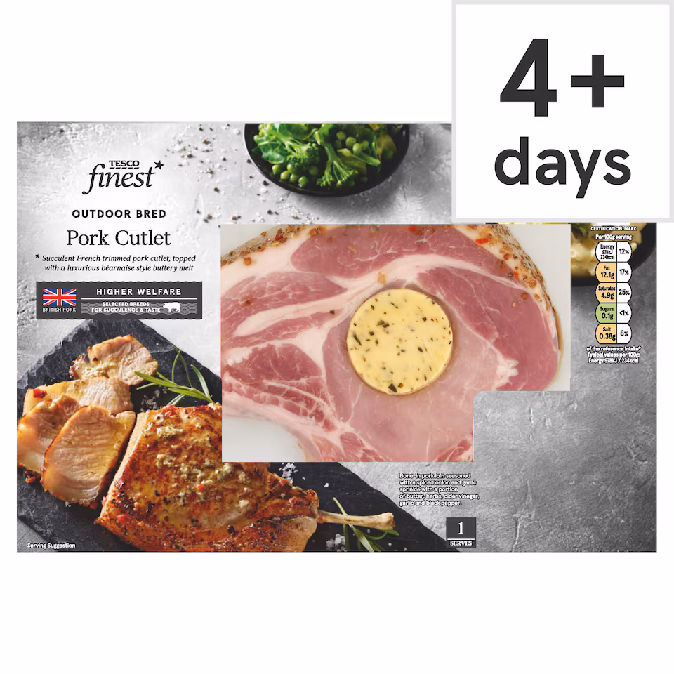 Tesco Finest Pork Cutlet 300-520g